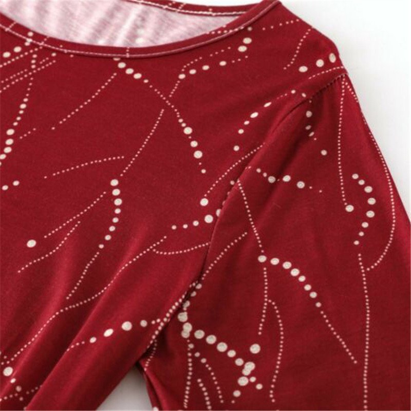 Womens Floral Long Sleeve T-Shirt Tunic Tops Ladies Casual Blouse Tee Plus Size - Image 14