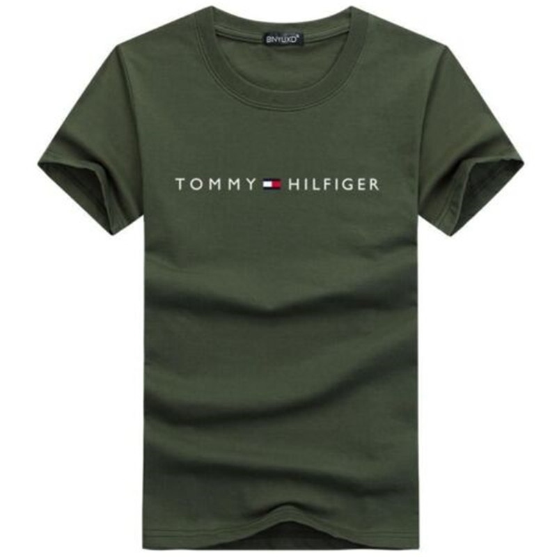 Tommy Hilfiger Mens Short Sleeve Cotton Simple Tshirt Logo T-Shirt - Image 7