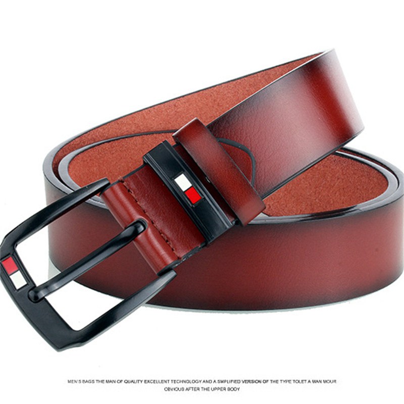 Z Factory Registered Trademark Retro Men's Leather Belt Casual Antique Pin Buckle Men's Belt Cross-Border AliExpress Hot Sale - Image 5
