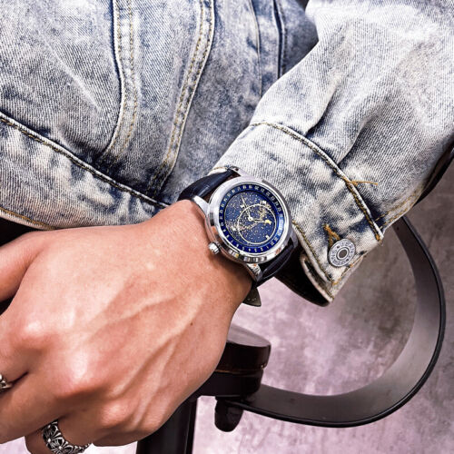 Men's Rotating Starry Sky Automatic Mechanical Watch Luminous Business Fashion - Image 15