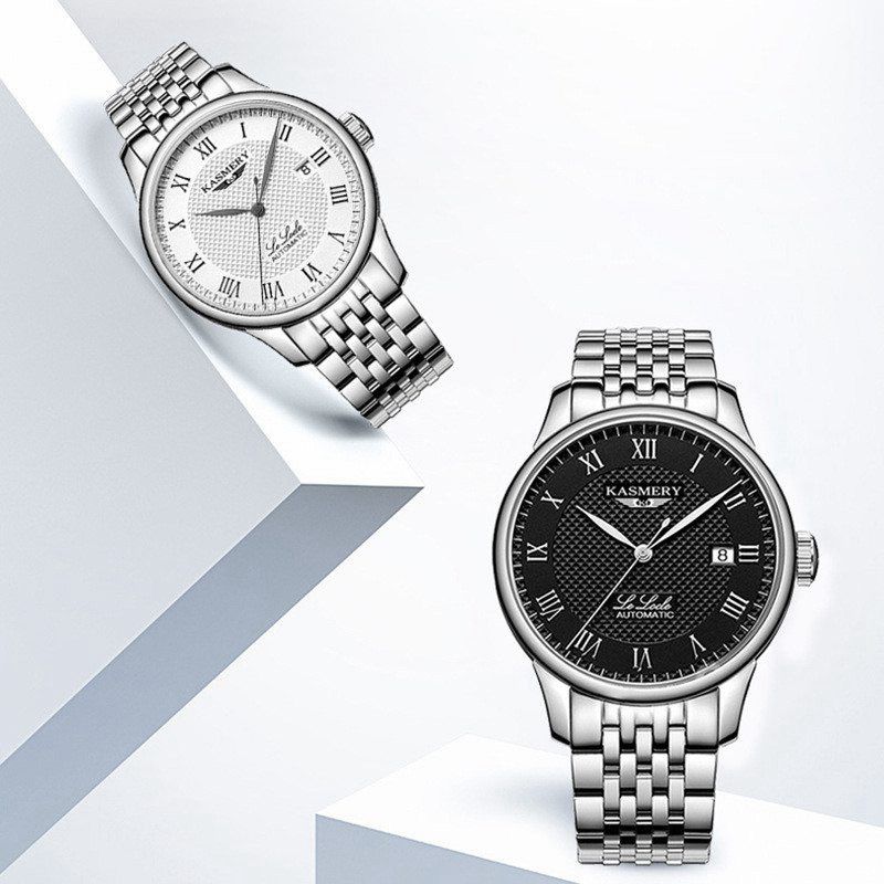 ZZ Men's Watch Swiss Mechanical Watch Automatic Solid Steel Belt Business Men's - Image 8