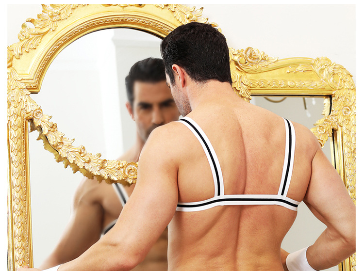 Sexy Costume Hollow-Out Men's Three-Point Role Playing Sexy Underwear - Image 26