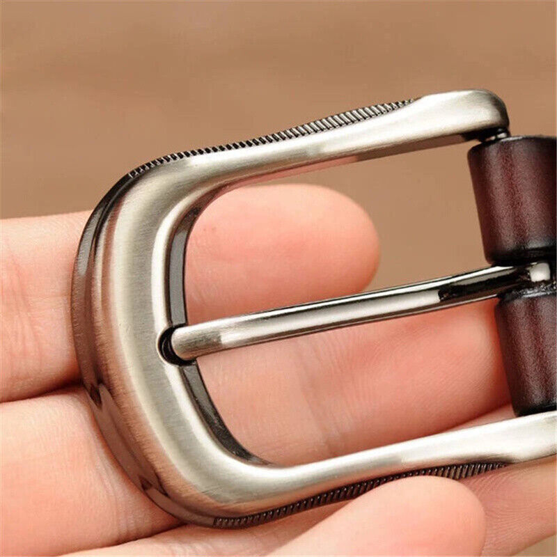 Z Pin Buckle Belt Ladies Womens Genuine Leather Hollow Belt Jeans Waistband Belts - Image 4