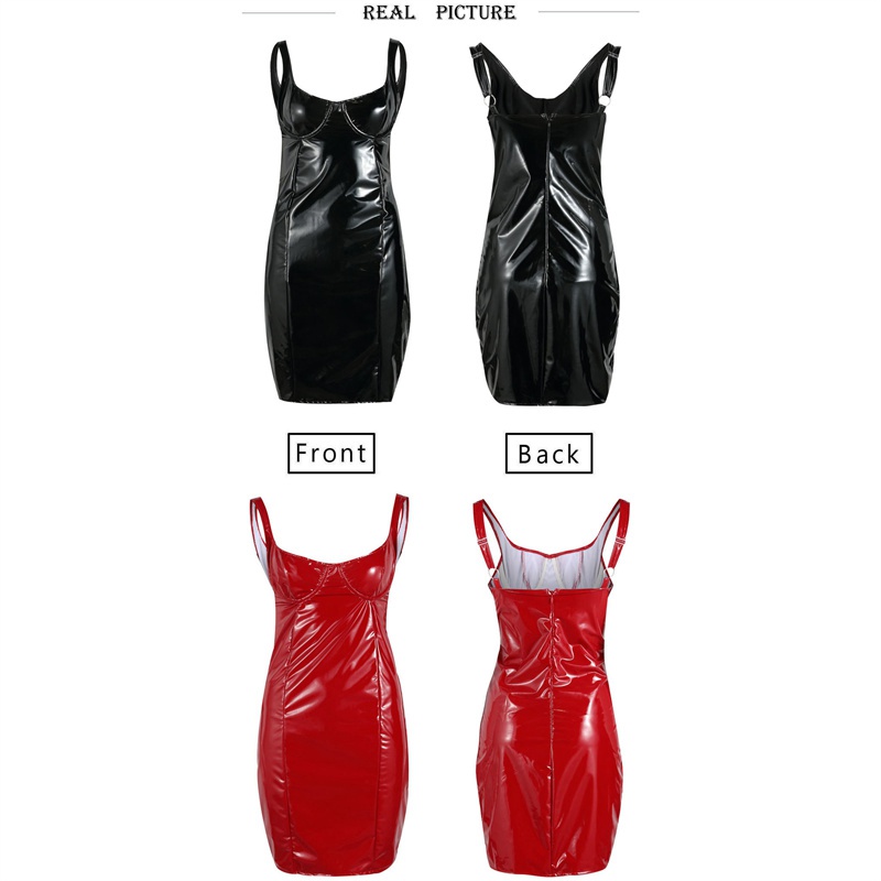 European and American Spring and Summer Amazon Dress Sexy Bright Wrapped Chest Strap Waist Dress Zc3048 - Image 10