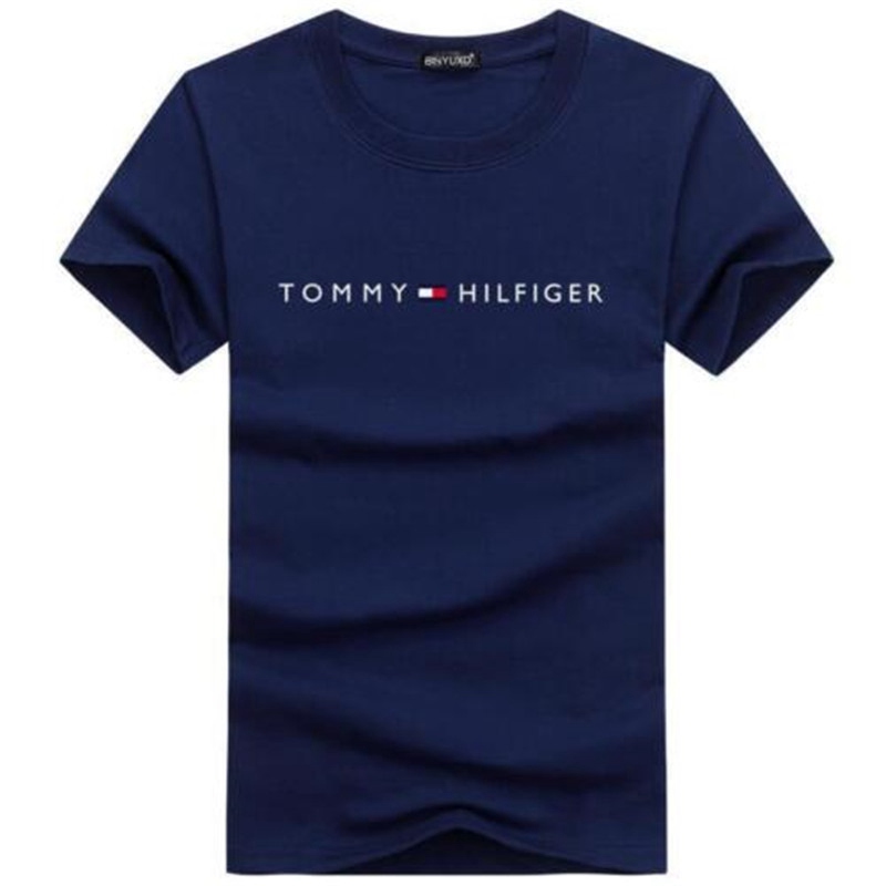 Tommy Hilfiger Mens Short Sleeve Cotton Simple Tshirt Logo T-Shirt - Image 8