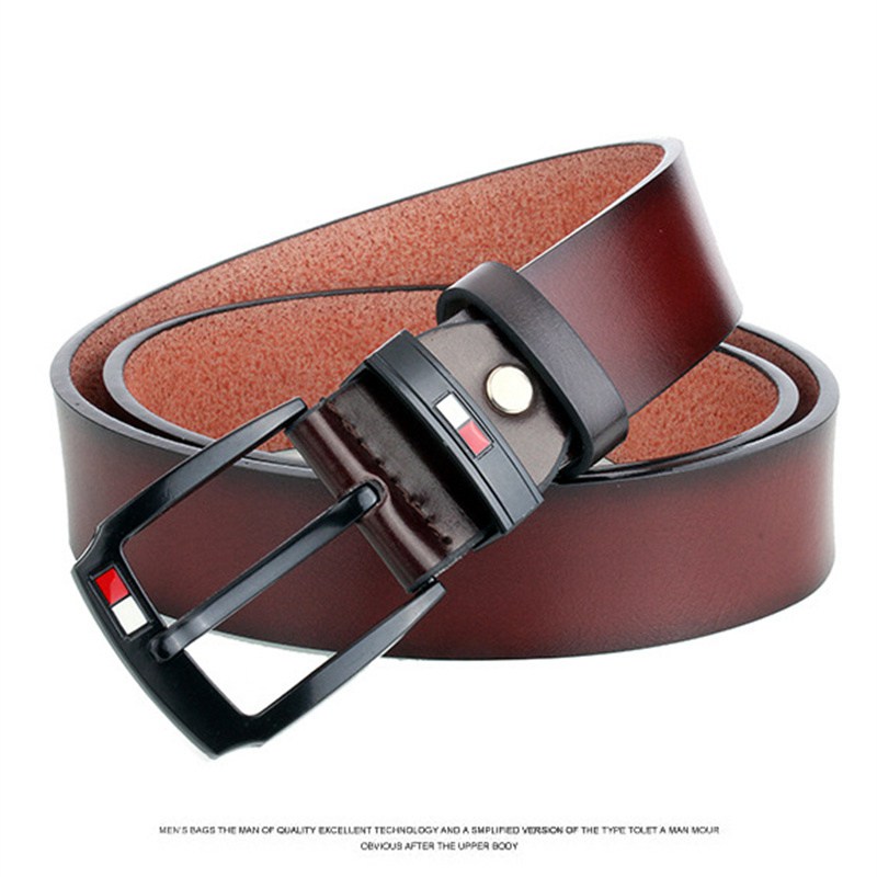 Z Factory Registered Trademark Retro Men's Leather Belt Casual Antique Pin Buckle Men's Belt Cross-Border AliExpress Hot Sale - Image 6