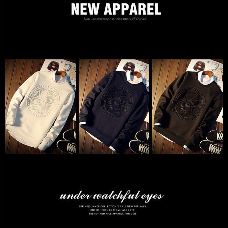 2024 New Men's Three-Dimensional Floral Pullover Sweater round Neck Men's plus-Sized Large Size Coat Trendy Men's T Foreign Trade - Image 5