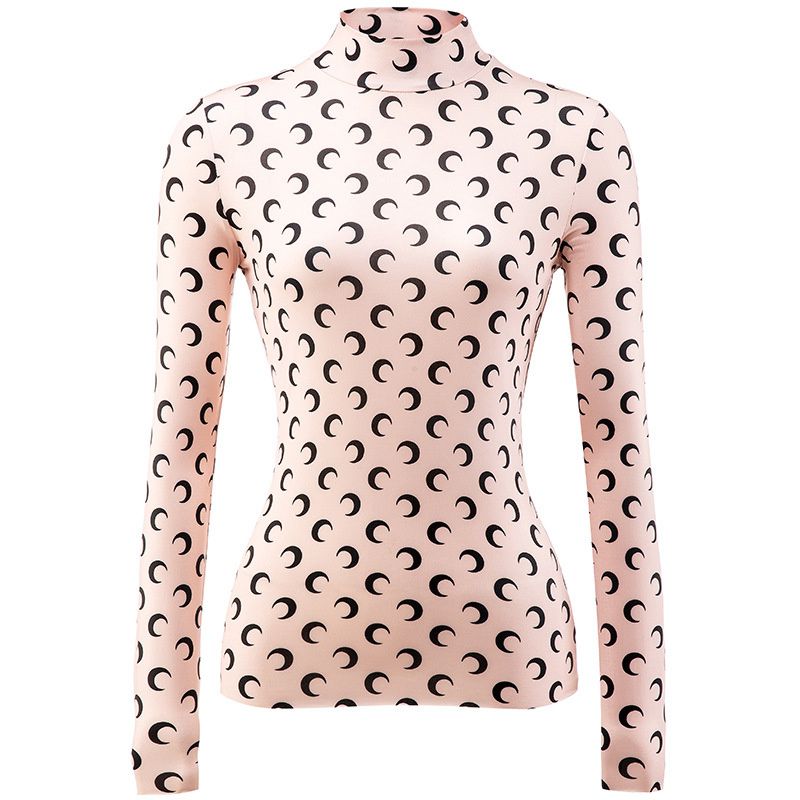 Yang Mi Moon Bottoming Shirt Ice Silk Sun Protection Clothing Inner Crescent T-shirt Bandage Dress Sweet and Spicy Wind Slimming Wind Shield - Image 26