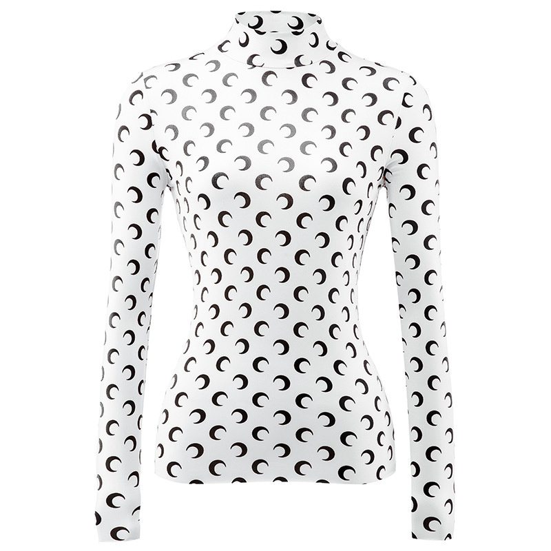 Yang Mi Moon Bottoming Shirt Ice Silk Sun Protection Clothing Inner Crescent T-shirt Bandage Dress Sweet and Spicy Wind Slimming Wind Shield - Image 27