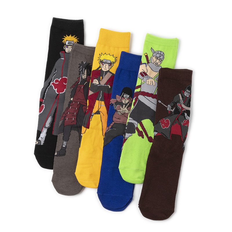 2PC Cartoon Socks Ninja Cotton Cartoon Socks Cotton Man Manufacturer Women's Cross-Border Socks Trendy Socks TV Wholesale Anime Men's Socks - Image 23