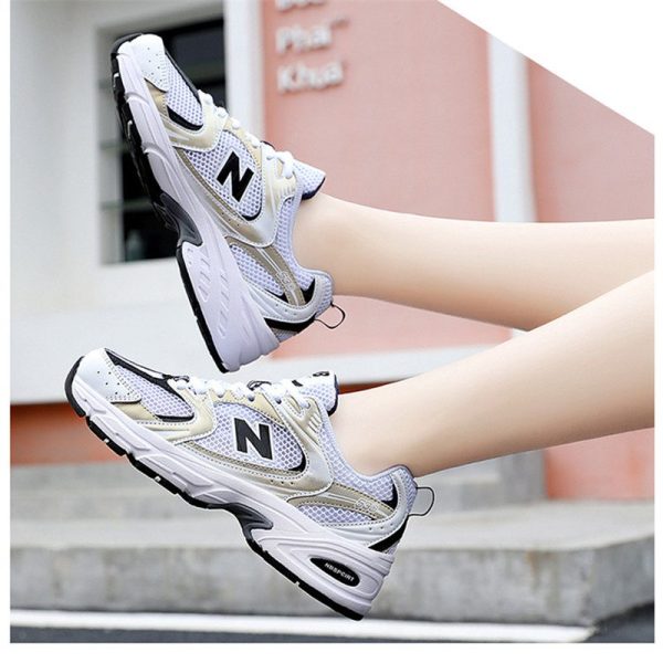 New Balance 530 White Silver Navy Sports Casual Mesh Soft Fashion Trainers Shoes  NB530 - Image 13