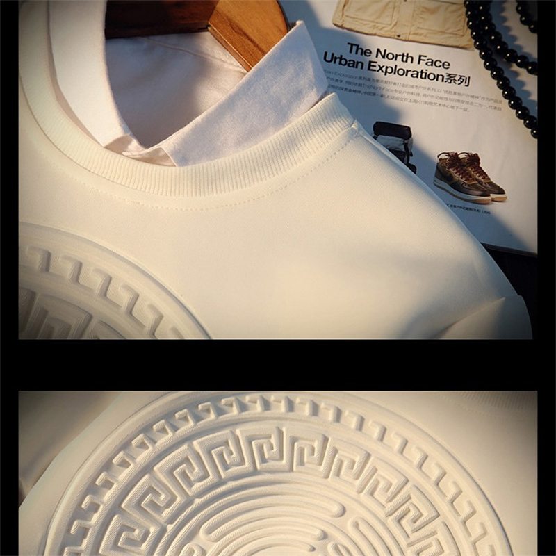 2024 New Men's Three-Dimensional Floral Pullover Sweater round Neck Men's plus-Sized Large Size Coat Trendy Men's T Foreign Trade - Image 6