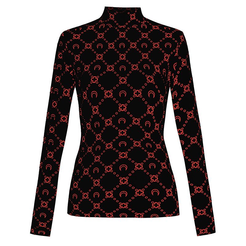 Yang Mi Moon Bottoming Shirt Ice Silk Sun Protection Clothing Inner Crescent T-shirt Bandage Dress Sweet and Spicy Wind Slimming Wind Shield - Image 36