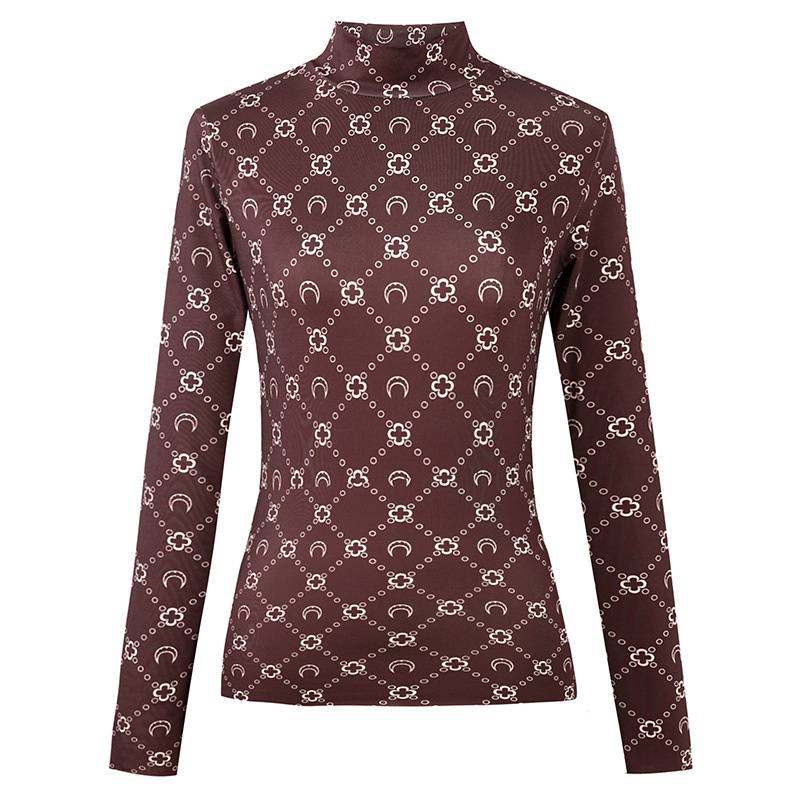 Yang Mi Moon Bottoming Shirt Ice Silk Sun Protection Clothing Inner Crescent T-shirt Bandage Dress Sweet and Spicy Wind Slimming Wind Shield - Image 37