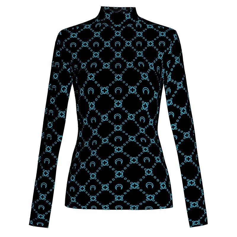 Yang Mi Moon Bottoming Shirt Ice Silk Sun Protection Clothing Inner Crescent T-shirt Bandage Dress Sweet and Spicy Wind Slimming Wind Shield - Image 38