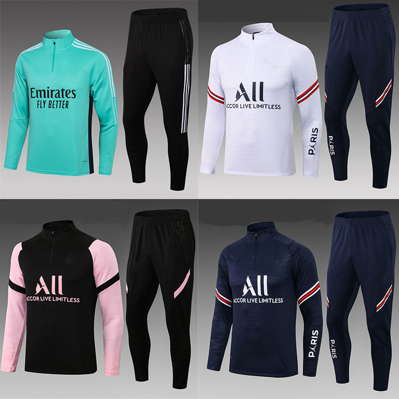 Wholesale 20-21 Paris France Main Away Jersey England Portugal Long Sleeve Training Clothes Soccer Suit Set - Image 6