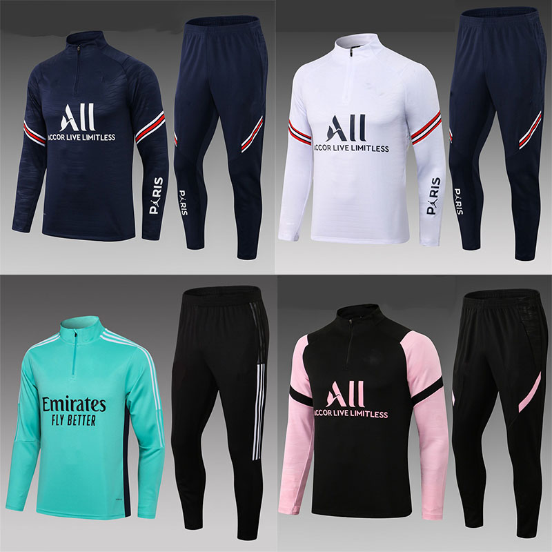 Wholesale 20-21 Paris France Main Away Jersey England Portugal Long Sleeve Training Clothes Soccer Suit Set - Image 8