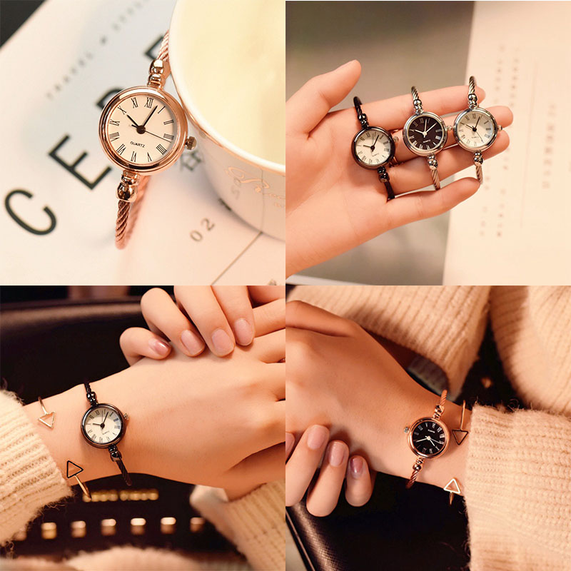 ZZ Bracelet Watch for Girls Student Minimalist Small Thin Strap Ins Retro Easy Matching Small Fresh Opening - Image 12