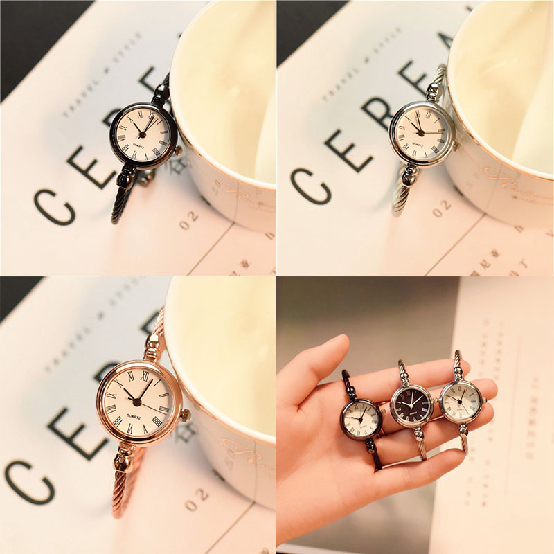 ZZ Bracelet Watch for Girls Student Minimalist Small Thin Strap Ins Retro Easy Matching Small Fresh Opening - Image 13