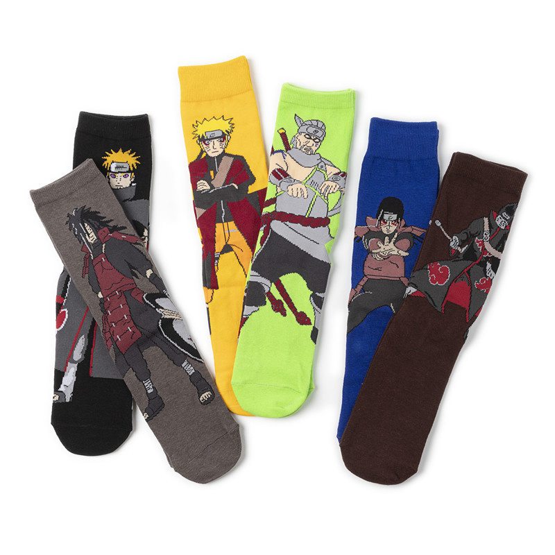 2PC Cartoon Socks Ninja Cotton Cartoon Socks Cotton Man Manufacturer Women's Cross-Border Socks Trendy Socks TV Wholesale Anime Men's Socks - Image 24