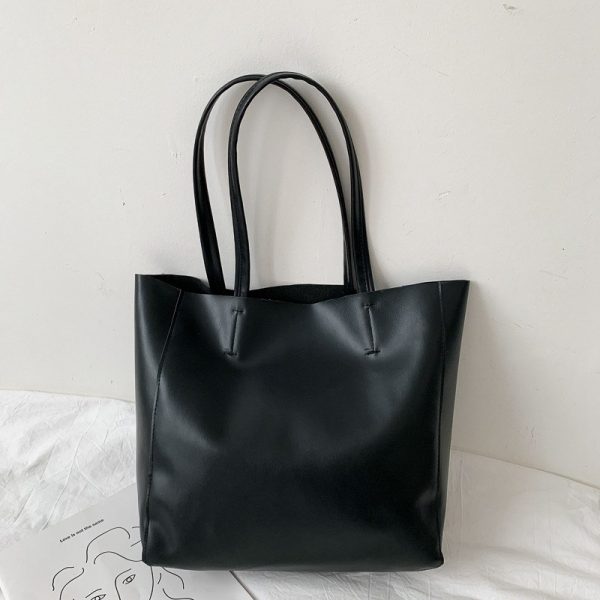Large Women's Leather Style Tote Shoulder Bag Satchel Ladies Handbag - Image 4