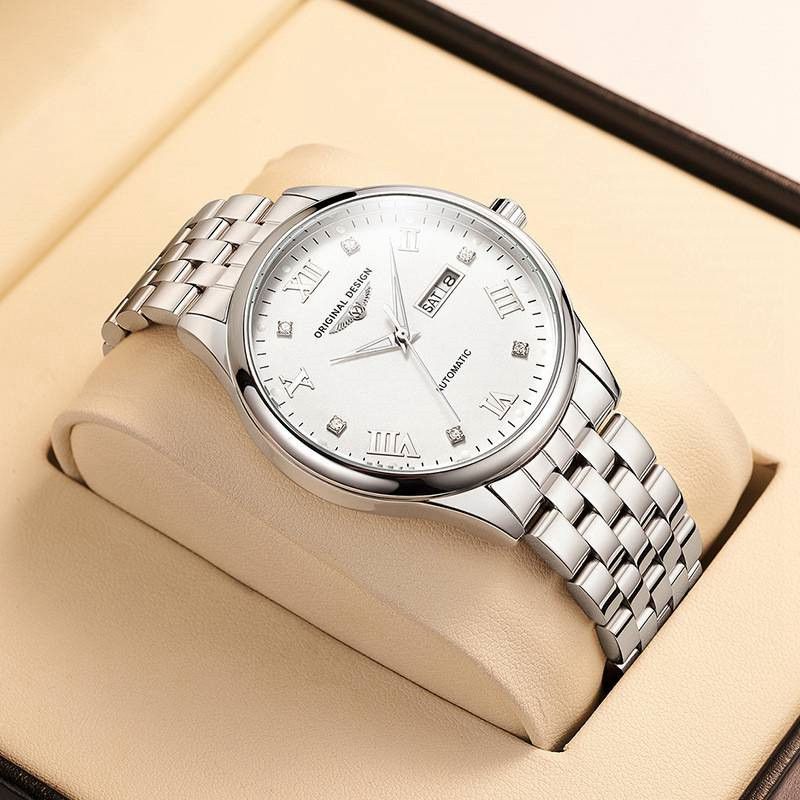 ZZ Men's Watch Swiss Mechanical Watch Automatic Solid Steel Belt Business Men's - Image 11