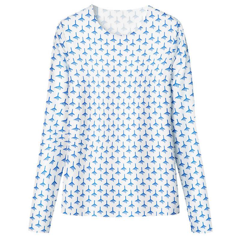 Yang Mi Moon Bottoming Shirt Ice Silk Sun Protection Clothing Inner Crescent T-shirt Bandage Dress Sweet and Spicy Wind Slimming Wind Shield - Image 48