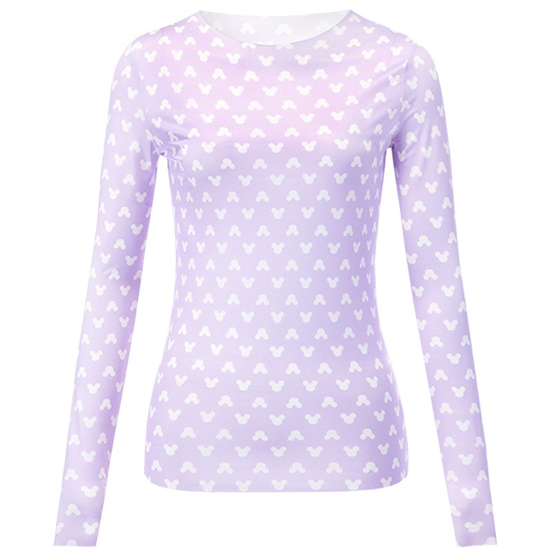 Yang Mi Moon Bottoming Shirt Ice Silk Sun Protection Clothing Inner Crescent T-shirt Bandage Dress Sweet and Spicy Wind Slimming Wind Shield - Image 50