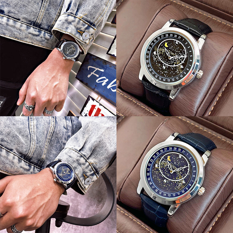 Men's Rotating Starry Sky Automatic Mechanical Watch Luminous Business Fashion - Image 21