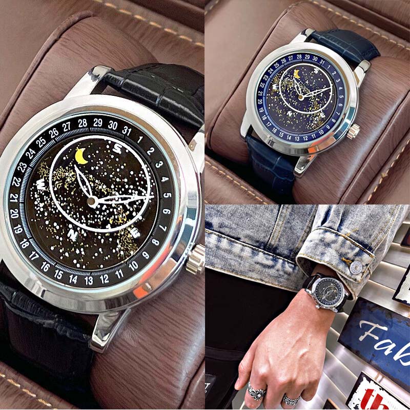 Men's Rotating Starry Sky Automatic Mechanical Watch Luminous Business Fashion - Image 24