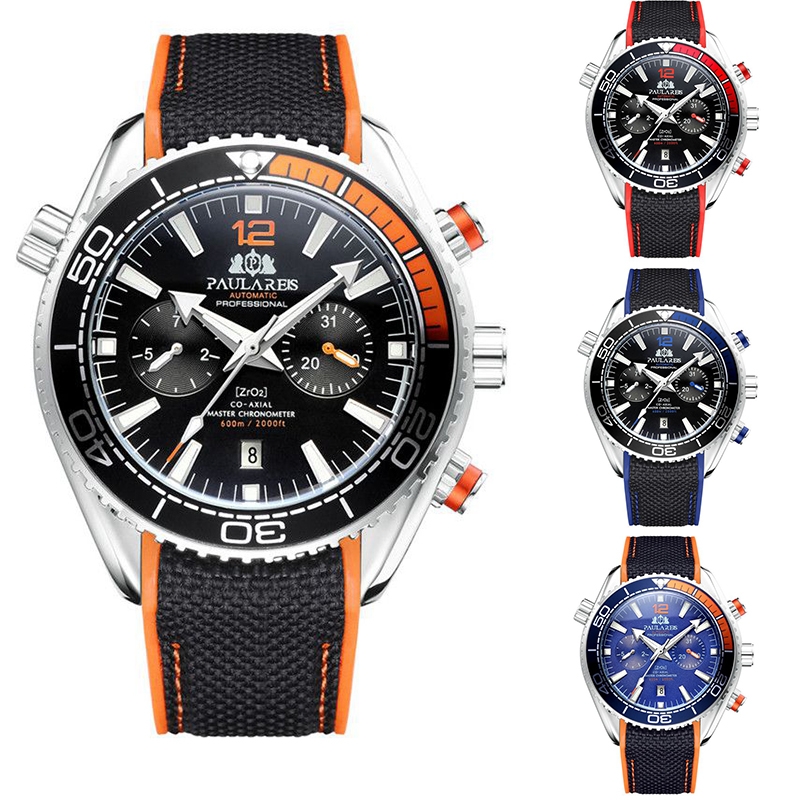 ZGAutomatic Mechanical Luminous Canvas Rubber Band Men's Watch - Image 33