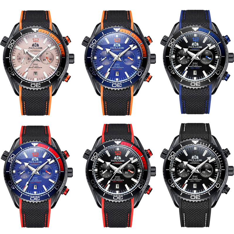 ZGAutomatic Mechanical Luminous Canvas Rubber Band Men's Watch - Image 35