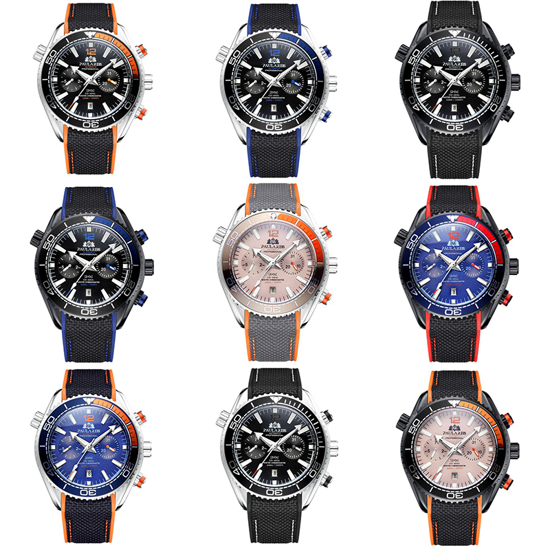 ZGAutomatic Mechanical Luminous Canvas Rubber Band Men's Watch - Image 40