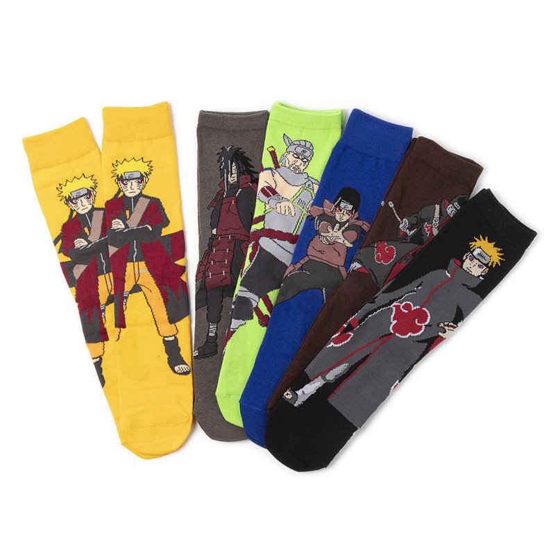 2PC Cartoon Socks Ninja Cotton Cartoon Socks Cotton Man Manufacturer Women's Cross-Border Socks Trendy Socks TV Wholesale Anime Men's Socks - Image 25
