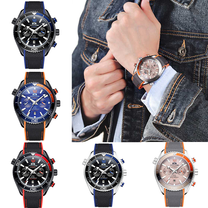 ZGAutomatic Mechanical Luminous Canvas Rubber Band Men's Watch - Image 41