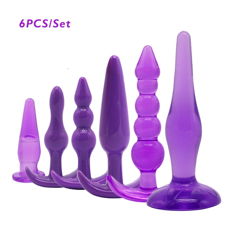 Sex Product Combination Crystal Anal Plug Suit Silicone Butt Plug - Image 11