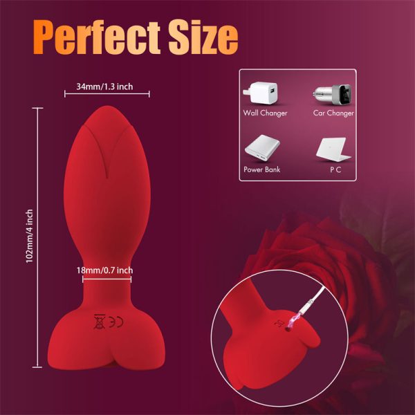 Popular Rotating Vibrating Anal Plug App Remote Control Adult Supplies Flirting Anal Vibration - Image 9