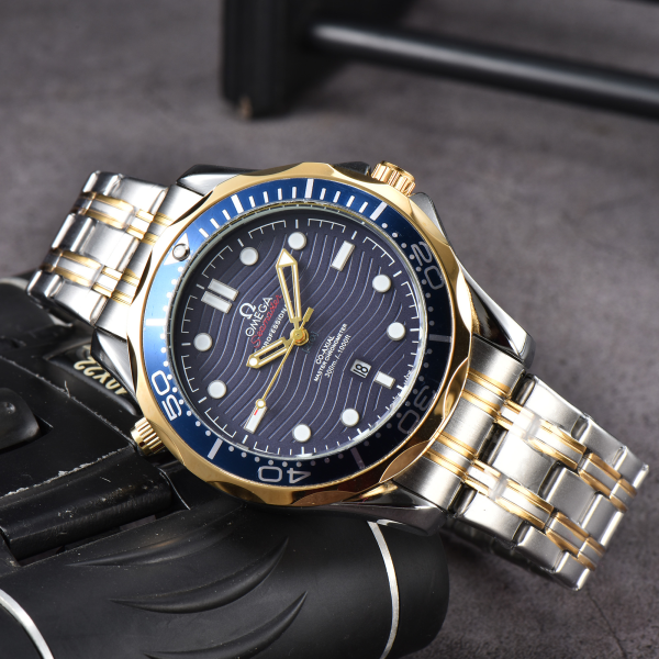 Omega Seamaster Diver 300M steel on stee Men's and Women's Watch rubber strap O SM300 - Image 9