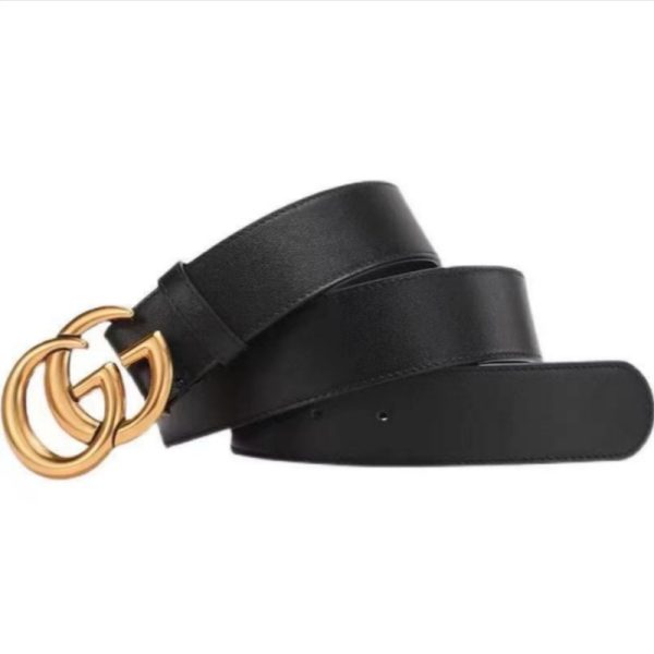 GUCCI GG Marmont wide belt thin belt Leather Belts Jeans Belt  2.0/4.0 CM New GG Marmont - Image 9