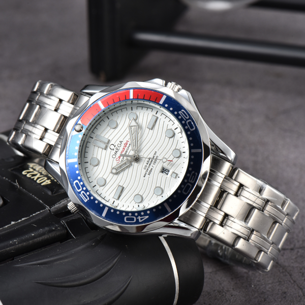 Omega Seamaster Diver 300M steel on stee Men's and Women's Watch rubber strap O SM300 - Image 5