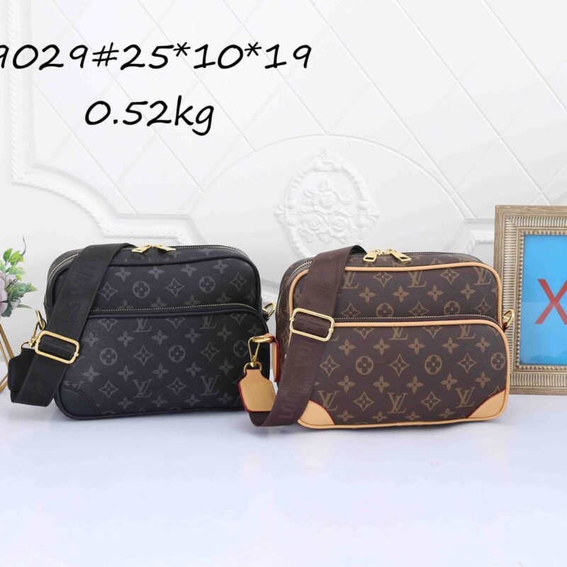 LV Style Monogram Crossbody Bag, Men's Casual Camera Bag, Multi Colors for Everyday Use