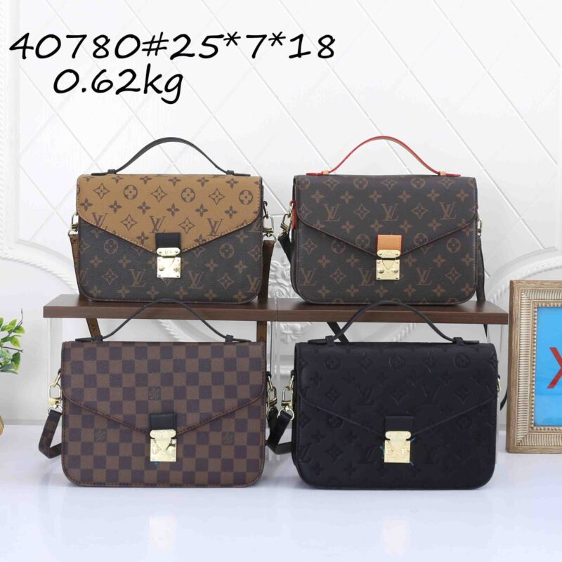 LV Women's Classic Messenger Bag, Top Handle & Crossbody, Lightweight, Multiway Use