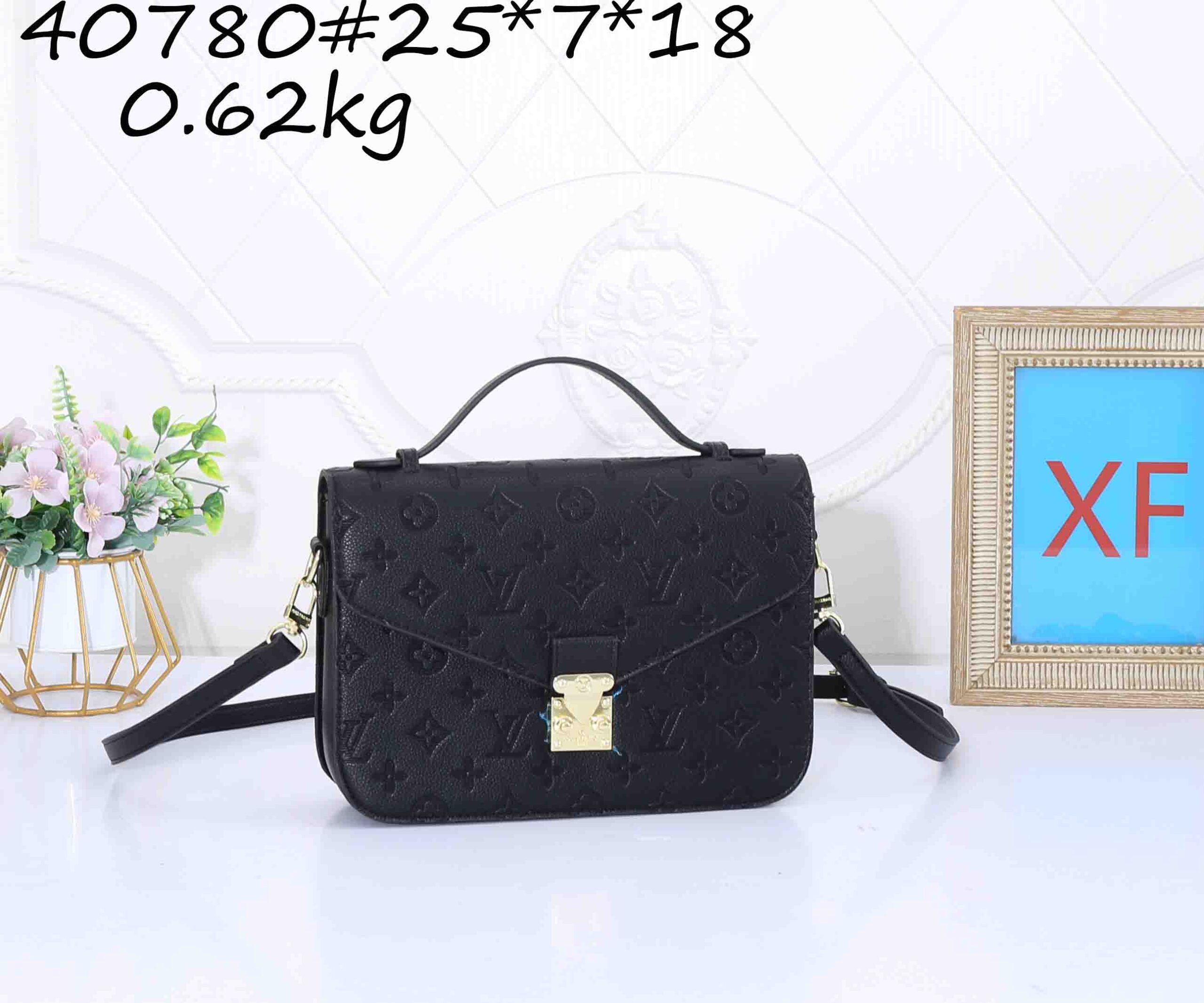 LV Women's Classic Messenger Bag, Top Handle & Crossbody, Lightweight, Multiway Use - Image 2