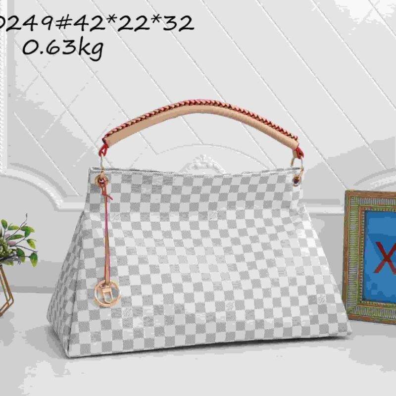LV Trending Monogram Hobo Bag, Women's Large Capacity Shoulder Tote for Work & Travel