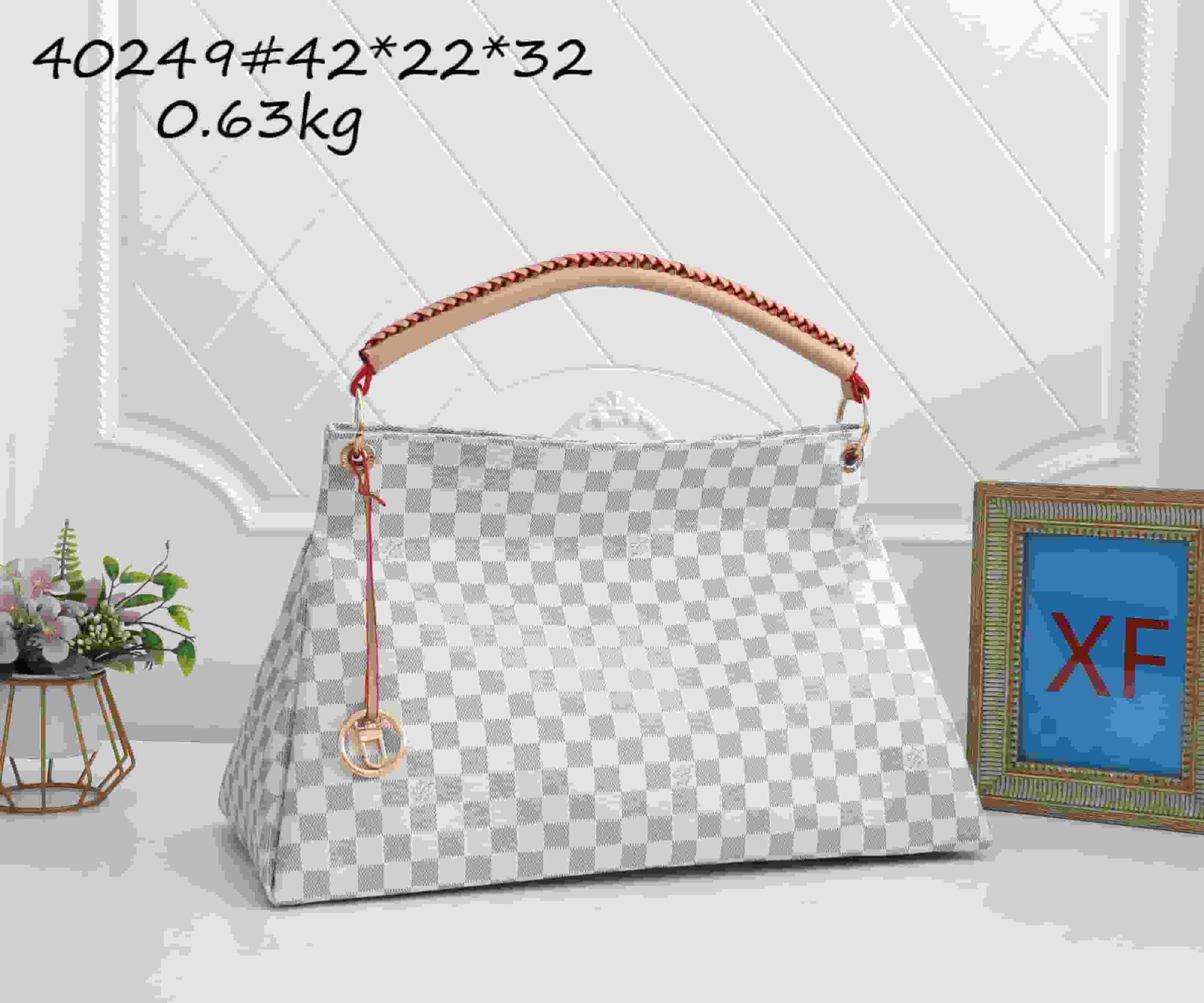 LV Trending Monogram Hobo Bag, Women's Large Capacity Shoulder Tote for Work & Travel