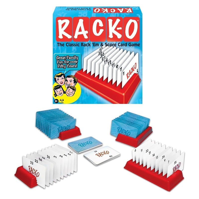 RACK-O Card Game - Family Game Night Kids 8+ & Adults - Retro Classic