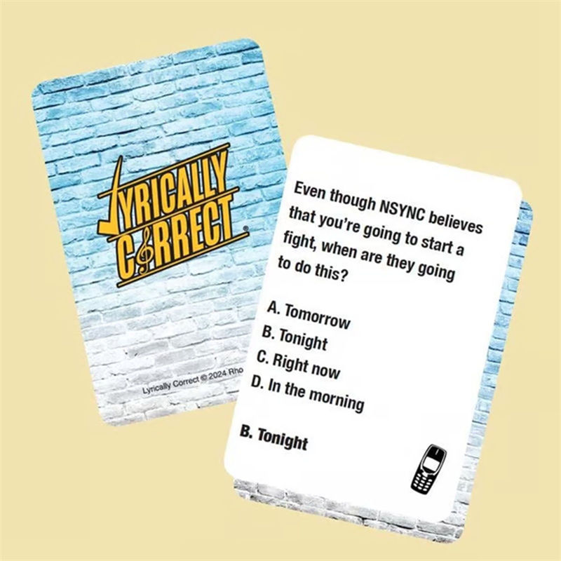 Lyrically Correct Revival Music Trivia Card Game Edition Finish Lyrics Challenge - Image 2