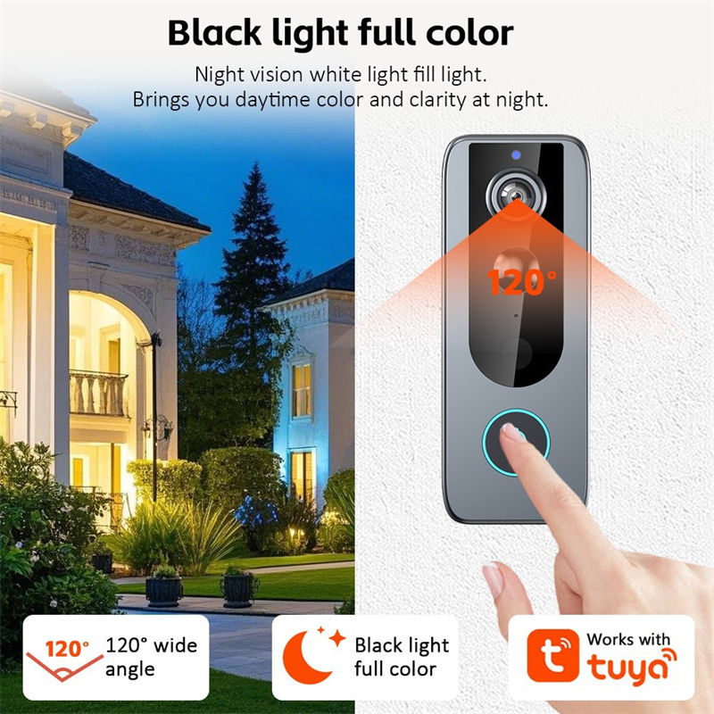 PurePeeki Wireless Video Doorbell - HD camera with night view, motion detection - Image 10