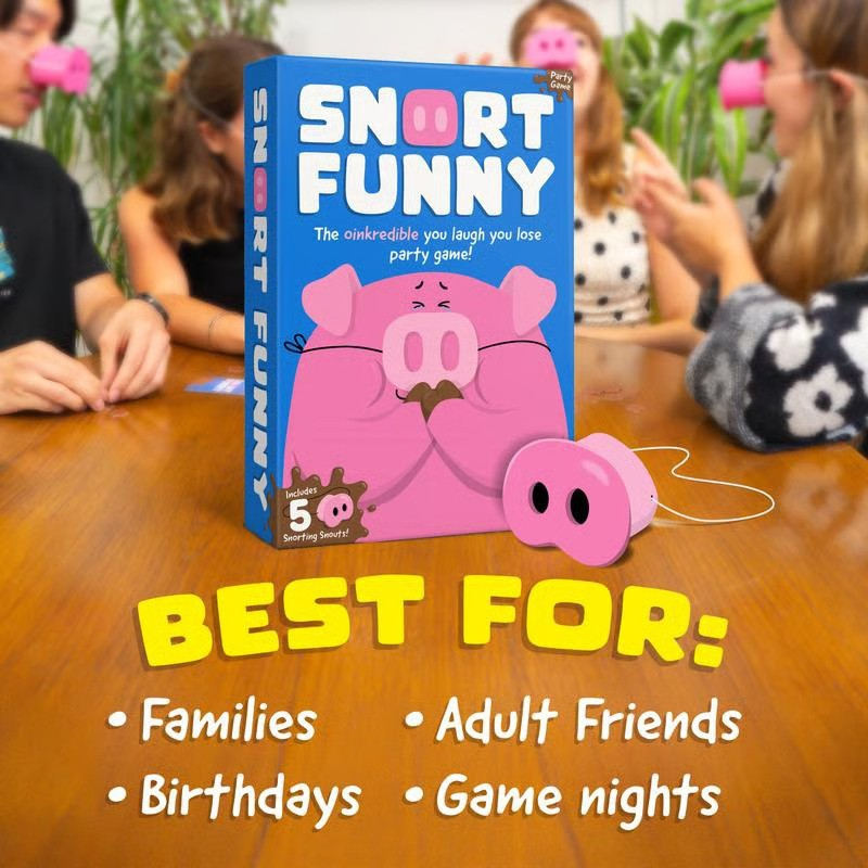 Snort Funny The Oinkcredible You Laugh You Lose Party Game Challenge Funny Cards - Image 7