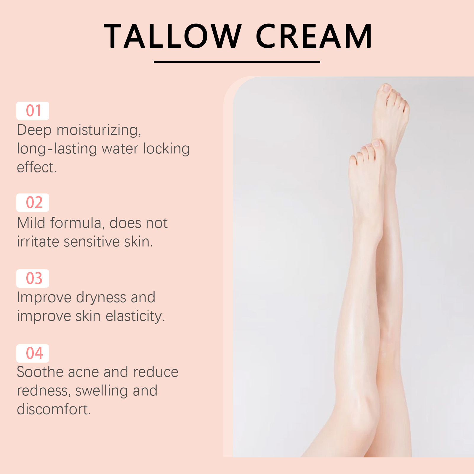WOODSLEEP Beef Fat Skincare Cream Moisturizing Cream for Skin 120g*2 - Image 7